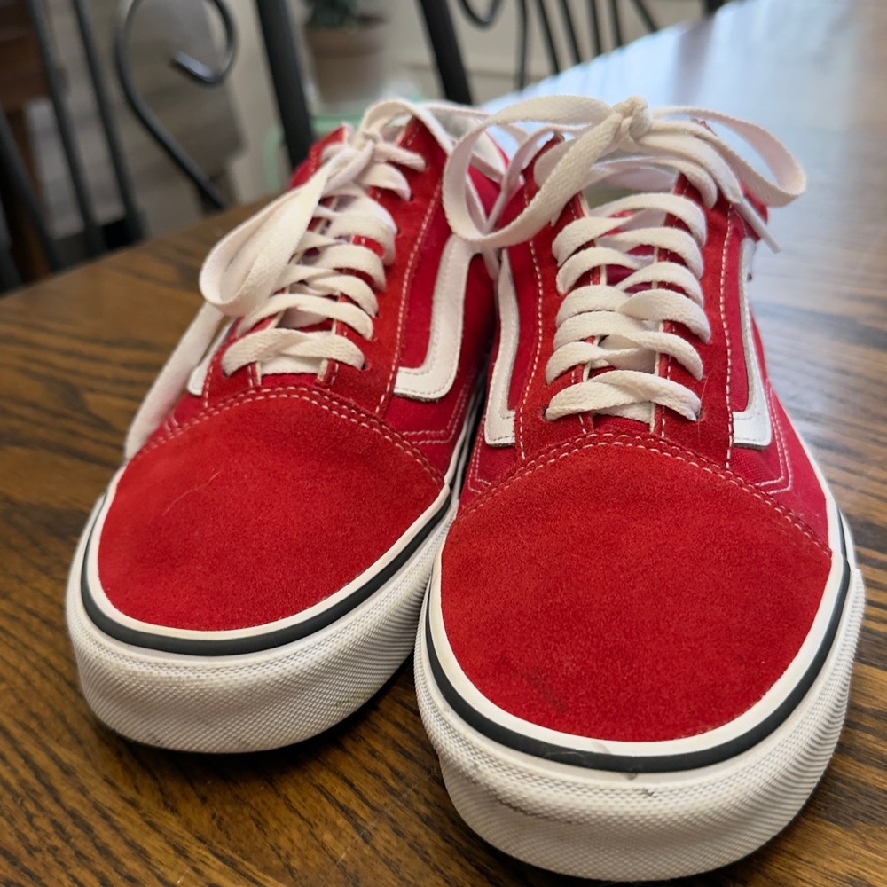 Vans Old Skool sneakers in Red 9.5 Men 11 Women